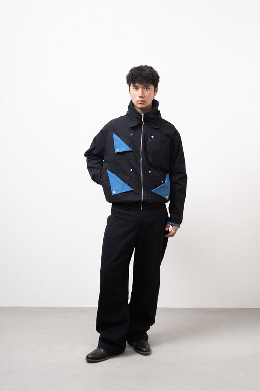 DIRT UTILITY JACKET (Black/Blue)