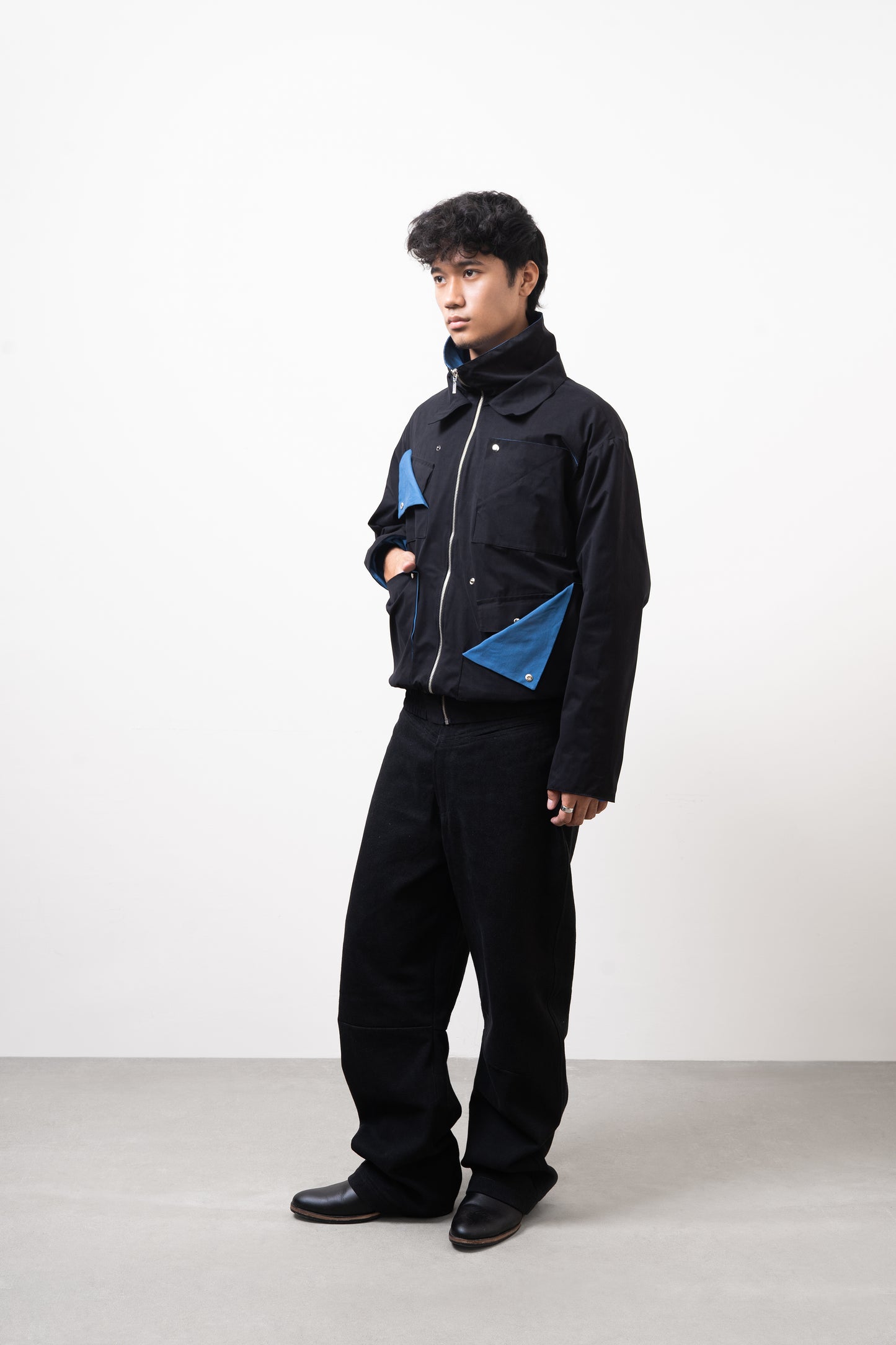 DIRT UTILITY JACKET (Black/Blue)