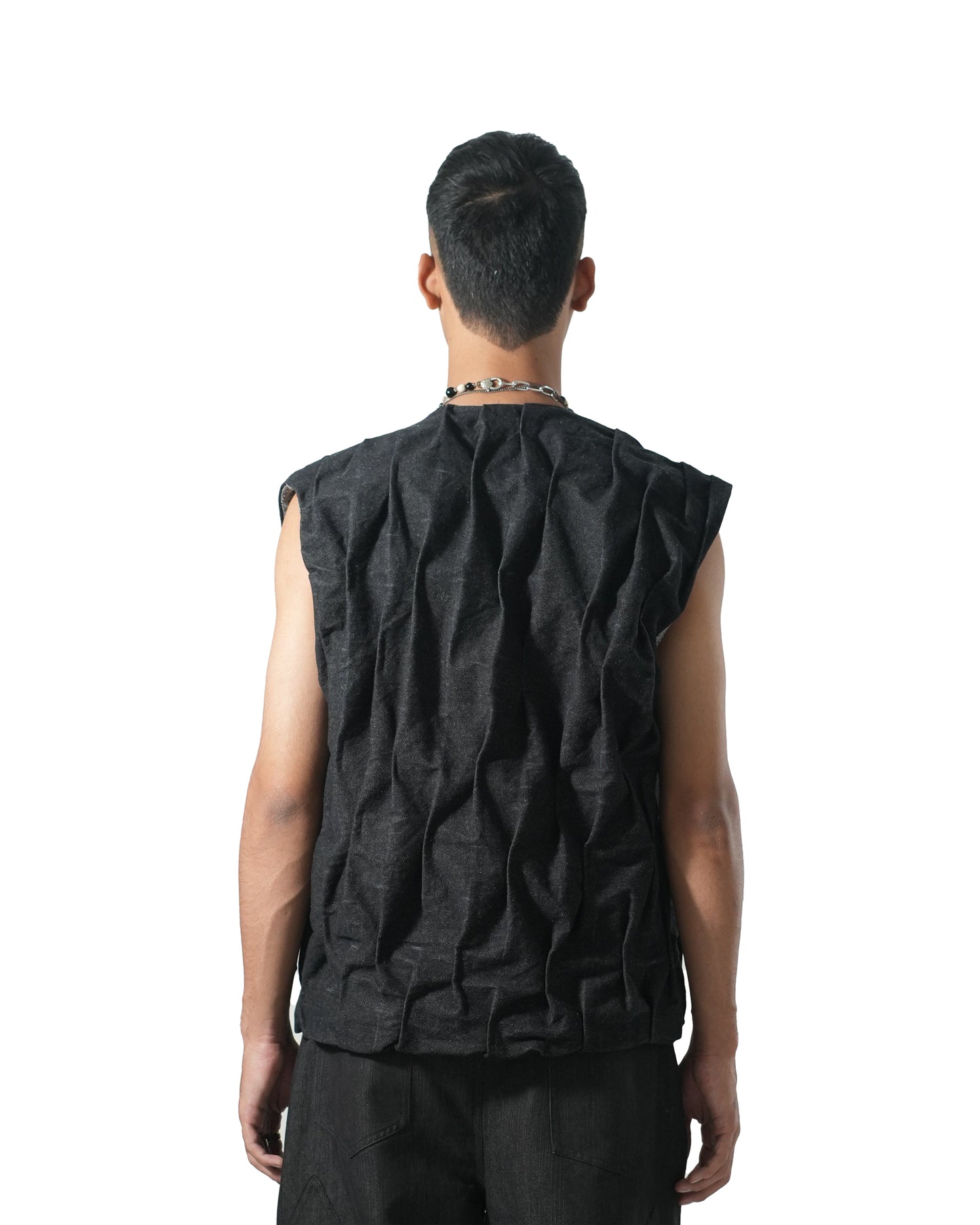 Textured Asymmetric Vest