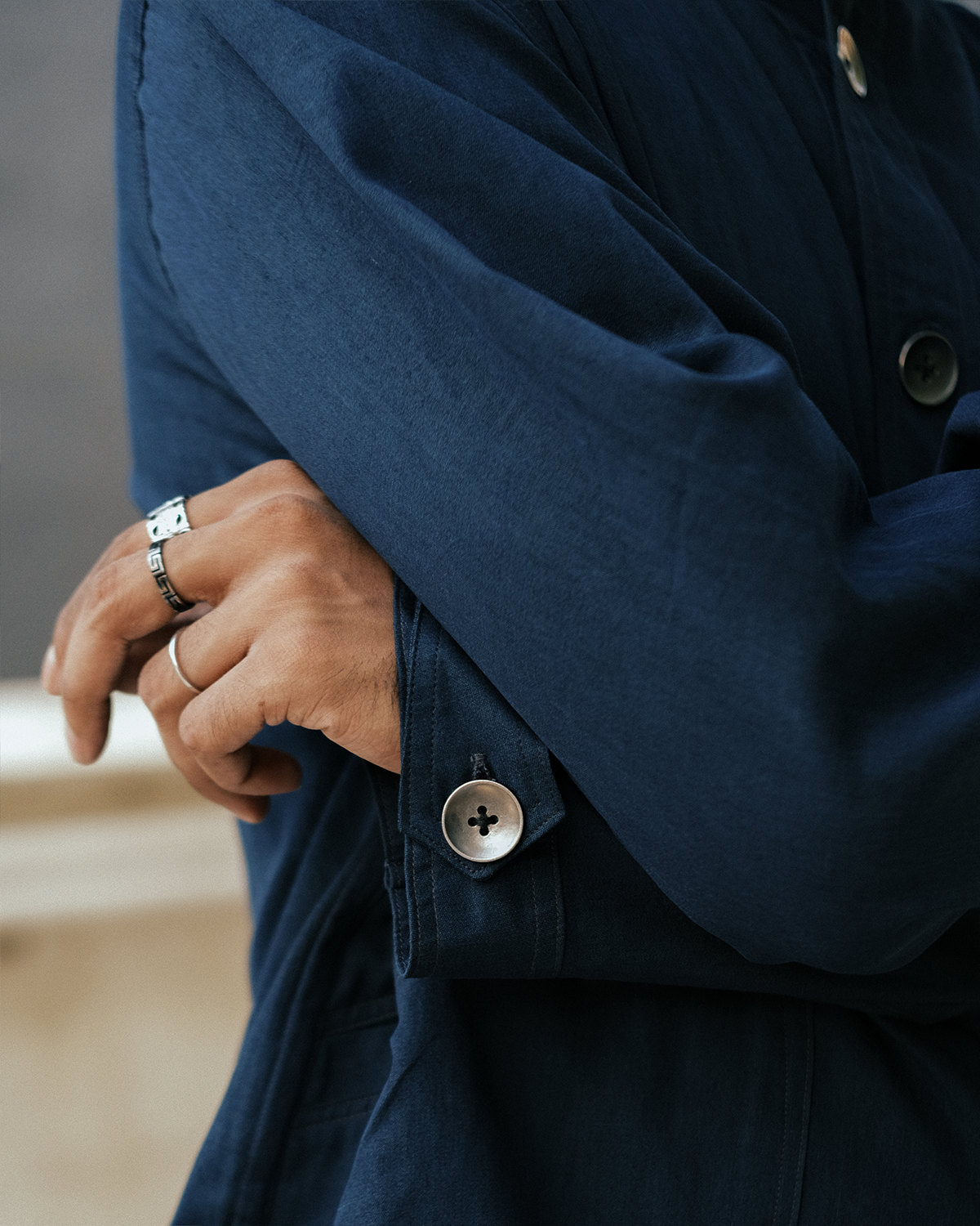 INDIGO OVERLAY SHIRT