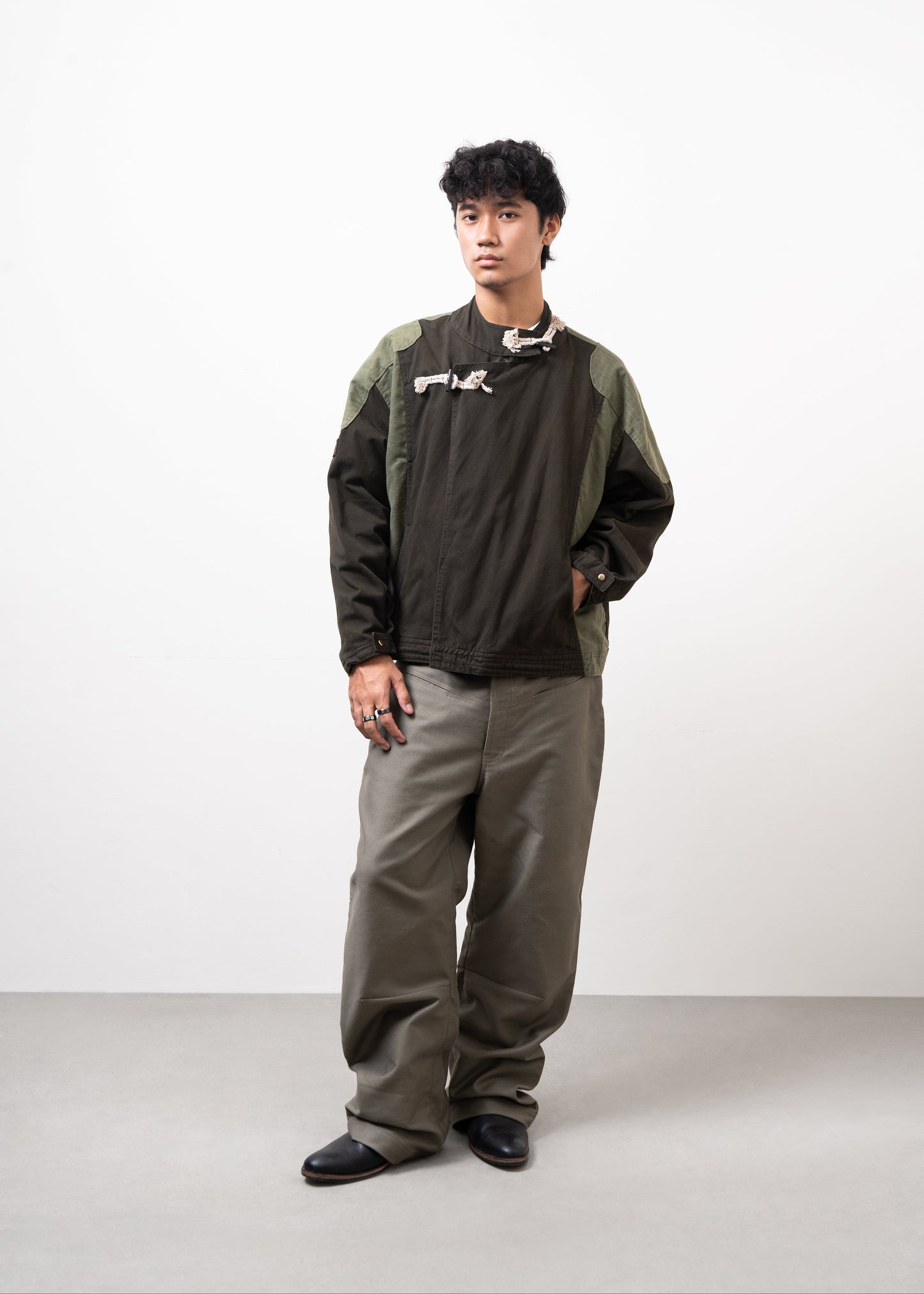 CROSS TOGGLE JACKET [Olive]