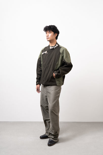 CROSS TOGGLE JACKET [Olive]