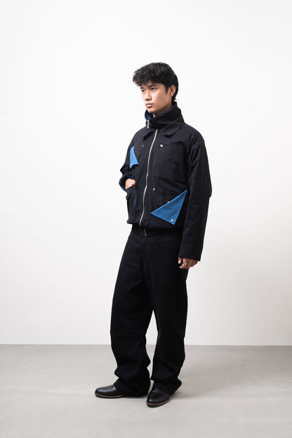 DIRT UTILITY JACKET (Black/Blue)