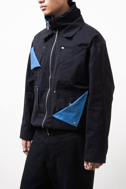 DIRT UTILITY JACKET (Black/Blue)