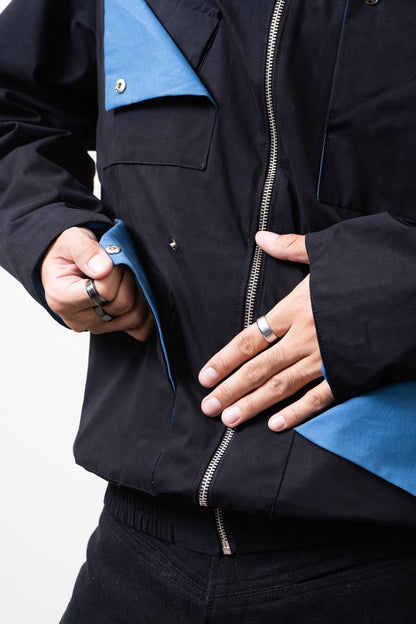 DIRT UTILITY JACKET (Black/Blue)