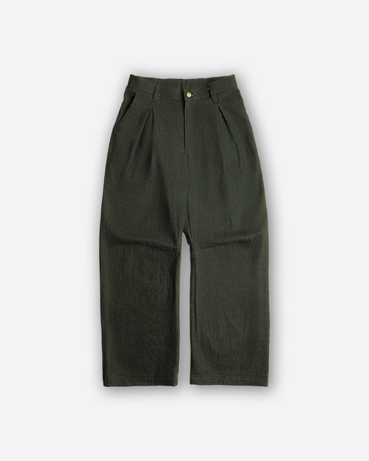 DARTED DENIM PANTS