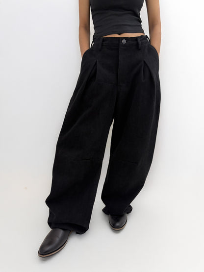 DARTED DENIM PANTS [EVEN]