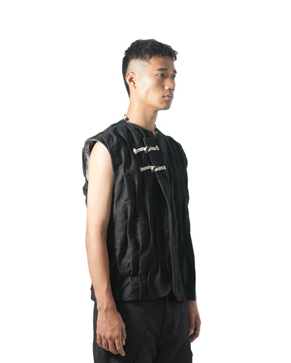 Textured Asymmetric Vest