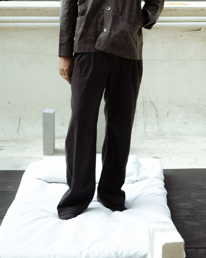 DARTED DENIM PANTS